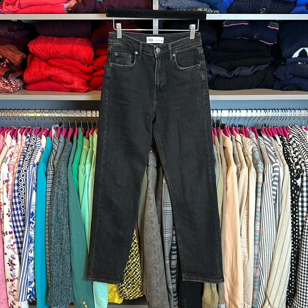 Zara black jeans size 4